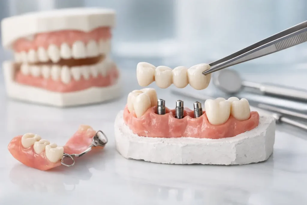 ¿Puedo reemplazar varios dientes perdidos?