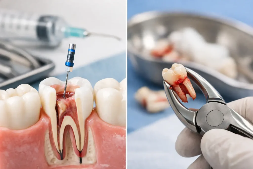 Endodoncia o extracción dental: qué conviene