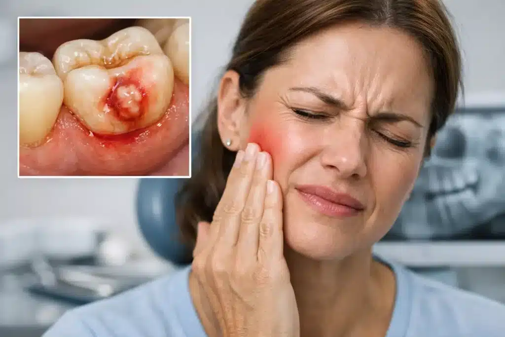 Señales de infección dental avanzada