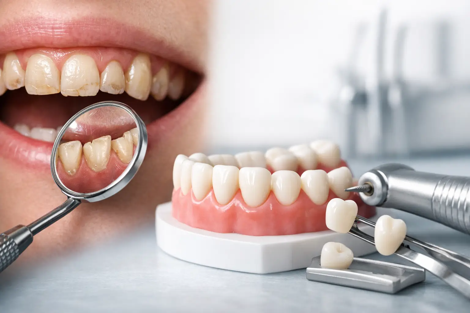 Tratamiento para dientes desgastados