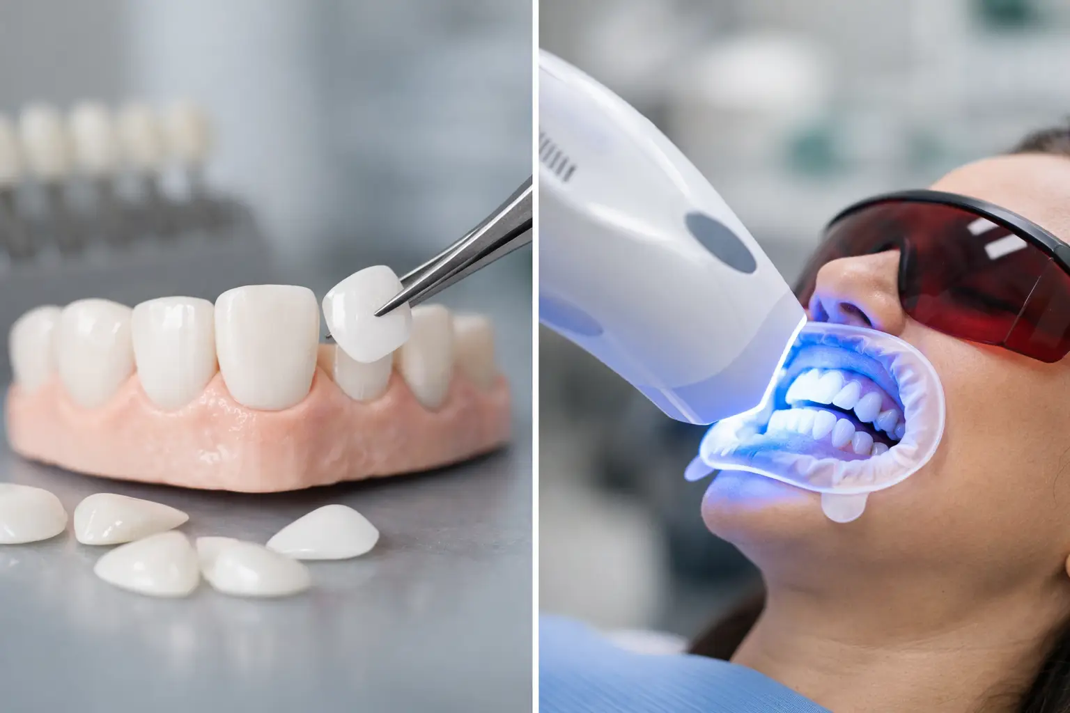 Carillas vs blanqueamiento dental: qué elegir